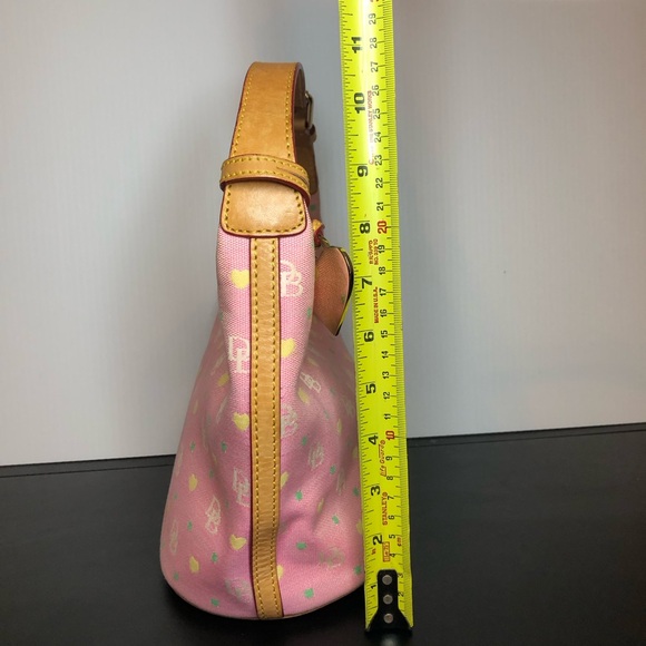 Dooney & Bourke Pink Mini Monogram Purse Y2K Vintage Canvas & Leather - Picture 12 of 16